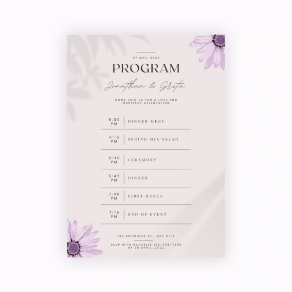 Wedding Programmes